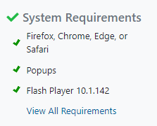 System Requirements Met